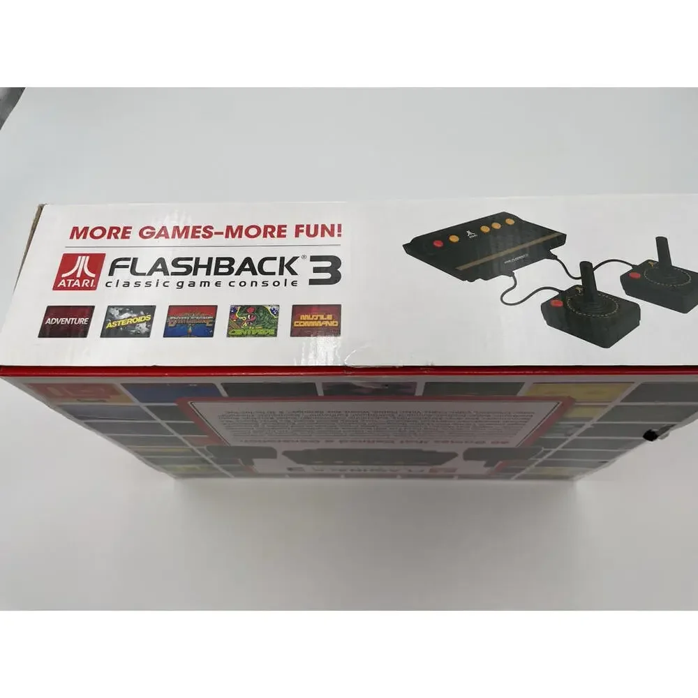Atari Flashback 3 Classic Black Game Console 60 Game Edition NEW OPEN‎ BOX